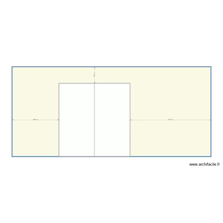 wall 25 sliding door X 3. Plan de 