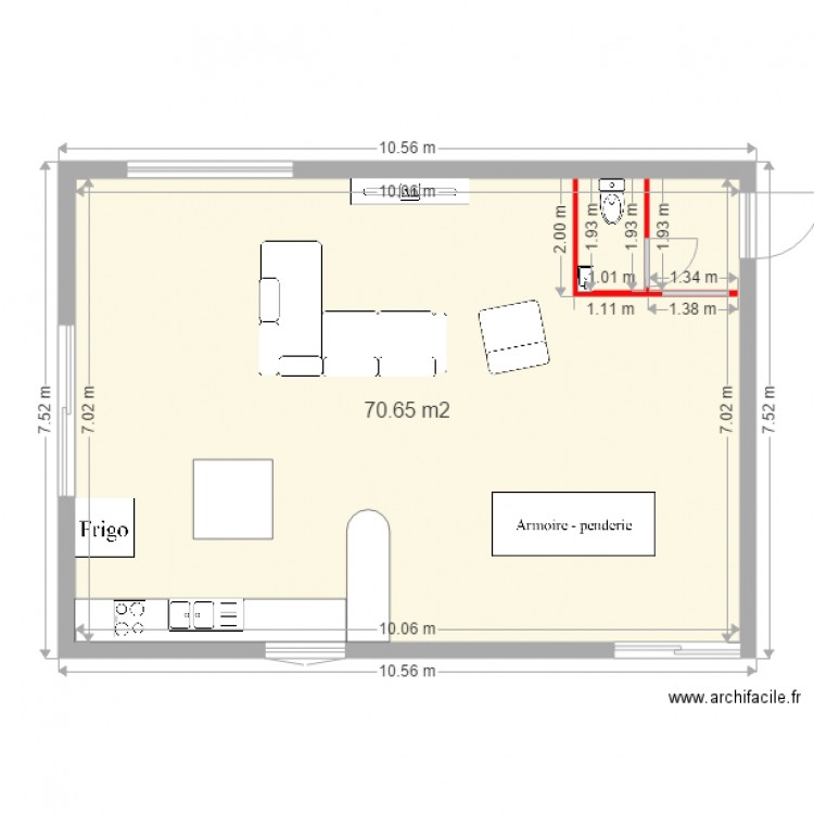 salon maison 2. Plan de 0 pièce et 0 m2