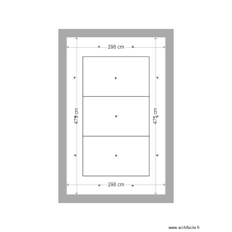 bureau romanel. Plan de 1 pièce et 14 m2