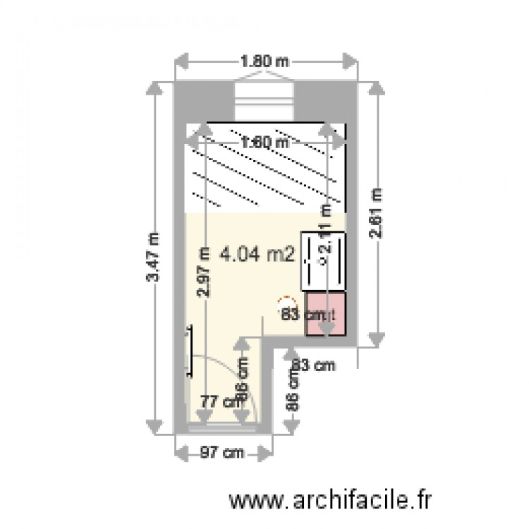 plan sdb MOUGEOT projet. Plan de 0 pièce et 0 m2