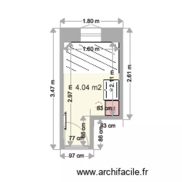 plan sdb MOUGEOT projet. Plan de 