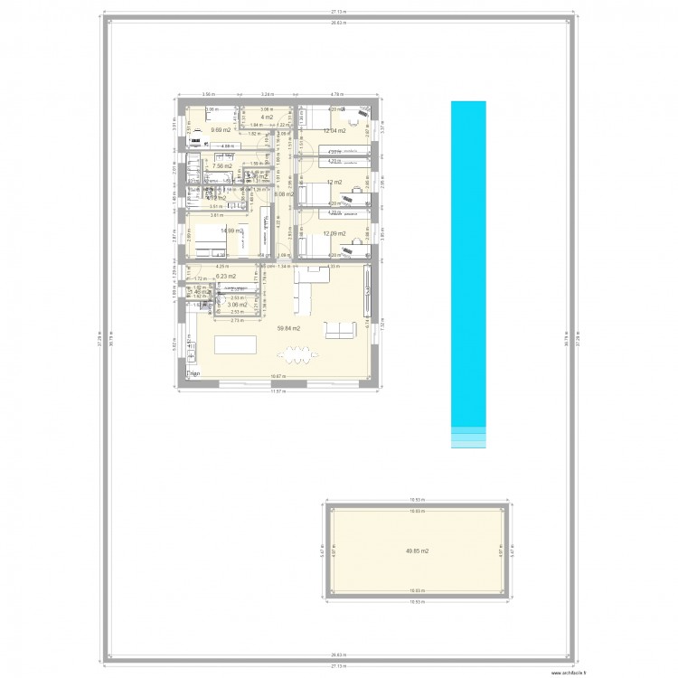 feydit riri. Plan de 0 pièce et 0 m2