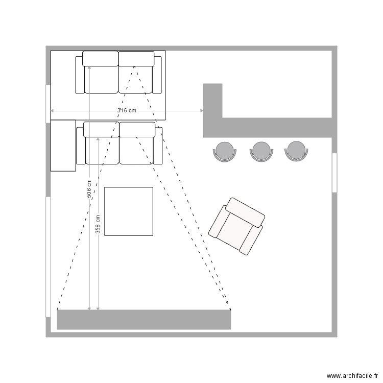 Ian floreal 1. Plan de 1 pièce et 33 m2