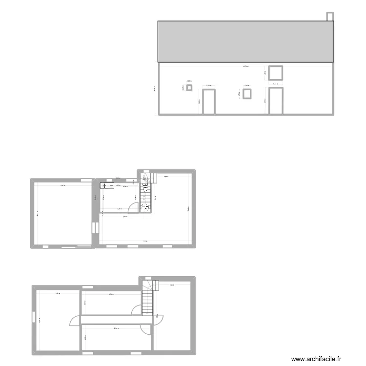 facade bis. Plan de 