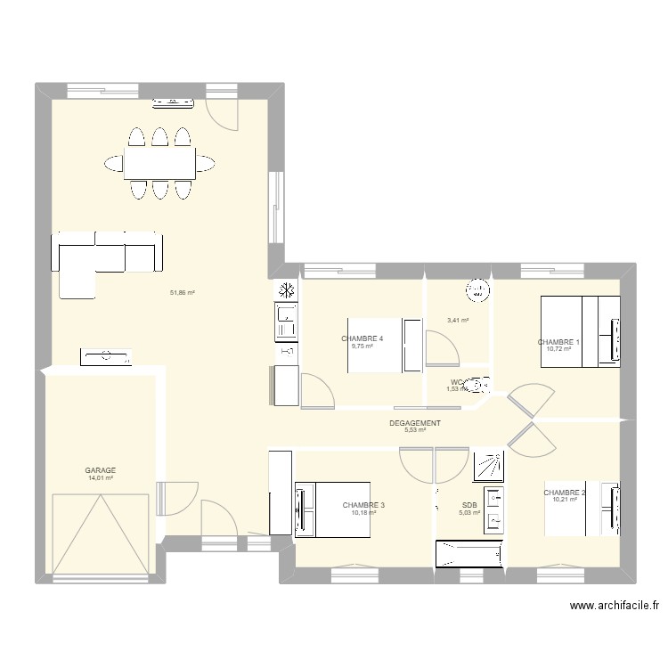 Anna 4 ch. Plan de 0 pièce et 0 m2