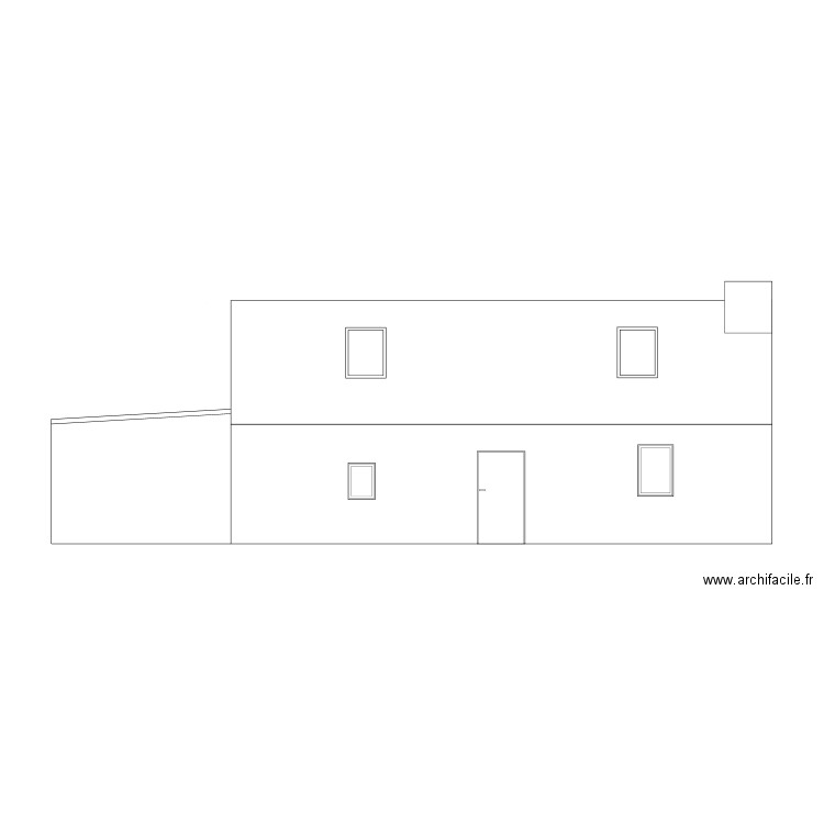 FACADE AVANT COULEUR. Plan de 0 pièce et 0 m2