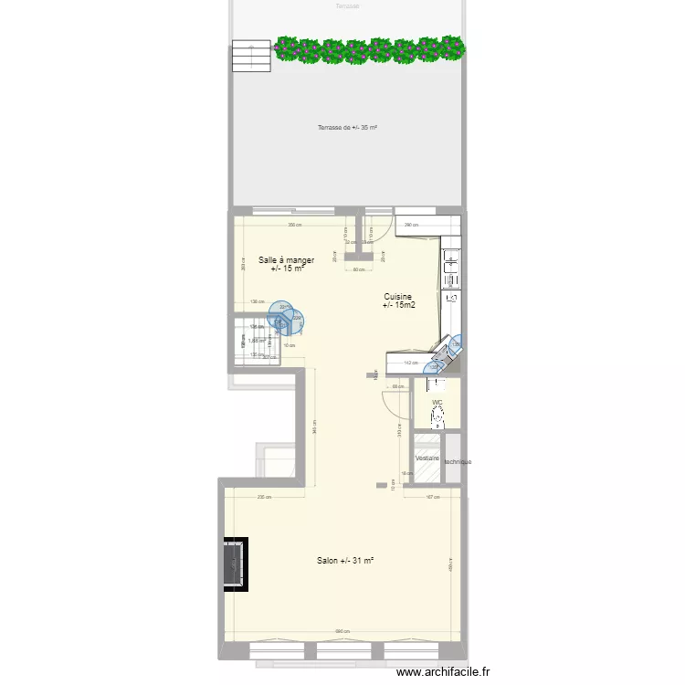Appartement Ganshoren. Plan de Appartement Ganshoren. Plan de