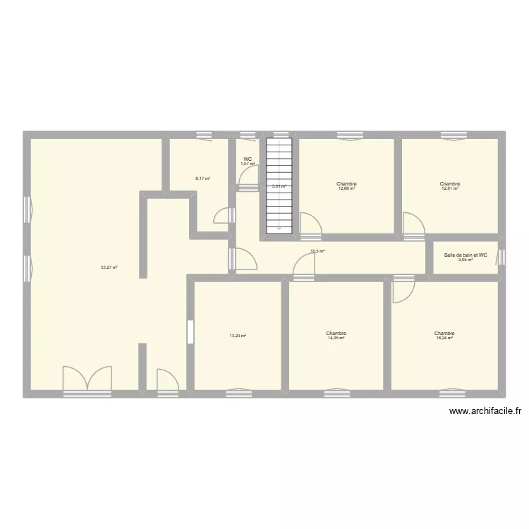 appart. Plan de 11 Pièces et 147 m²