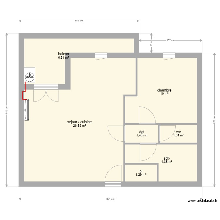 mireille. Plan de 0 pièce et 0 m2