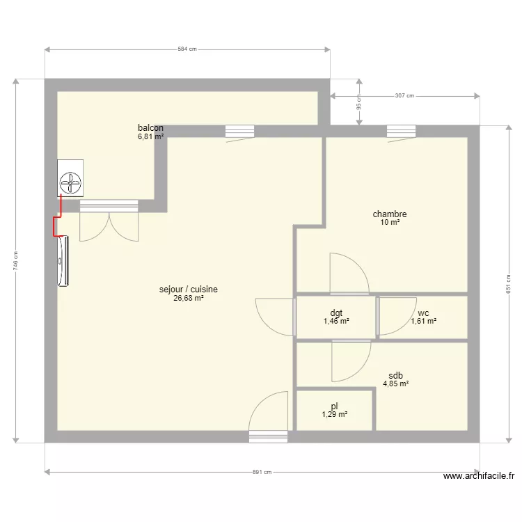 mireille. Plan de 