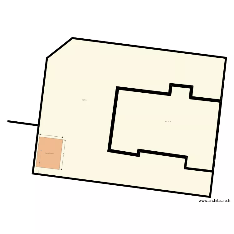 Terrain impasse du cep. Plan de 