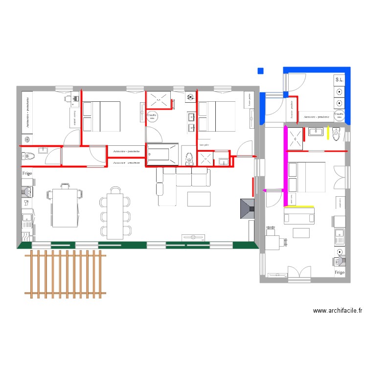 MAISON finie avec doublage et cloisons 7 Doublage. Plan de 0 pièce et 0 m2