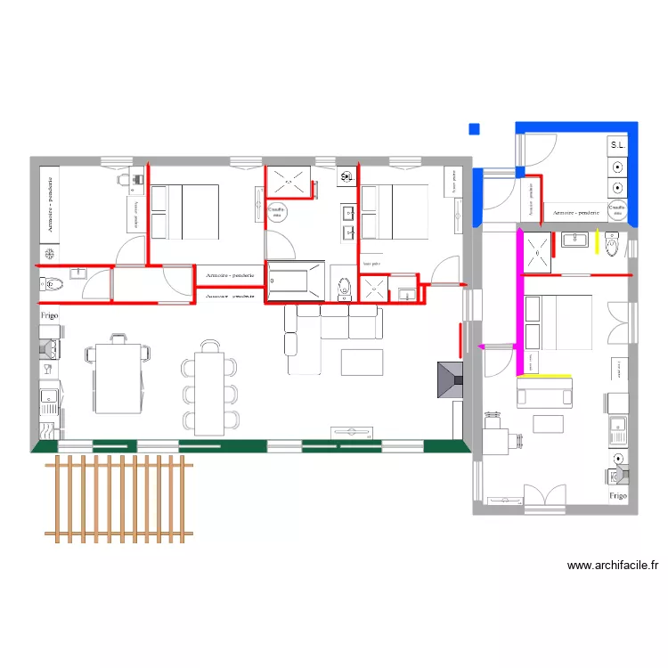 MAISON finie avec doublage et cloisons 7 Doublage. Plan de 