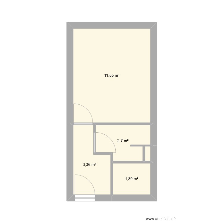 studio 30 initial. Plan de 0 pièce et 0 m2