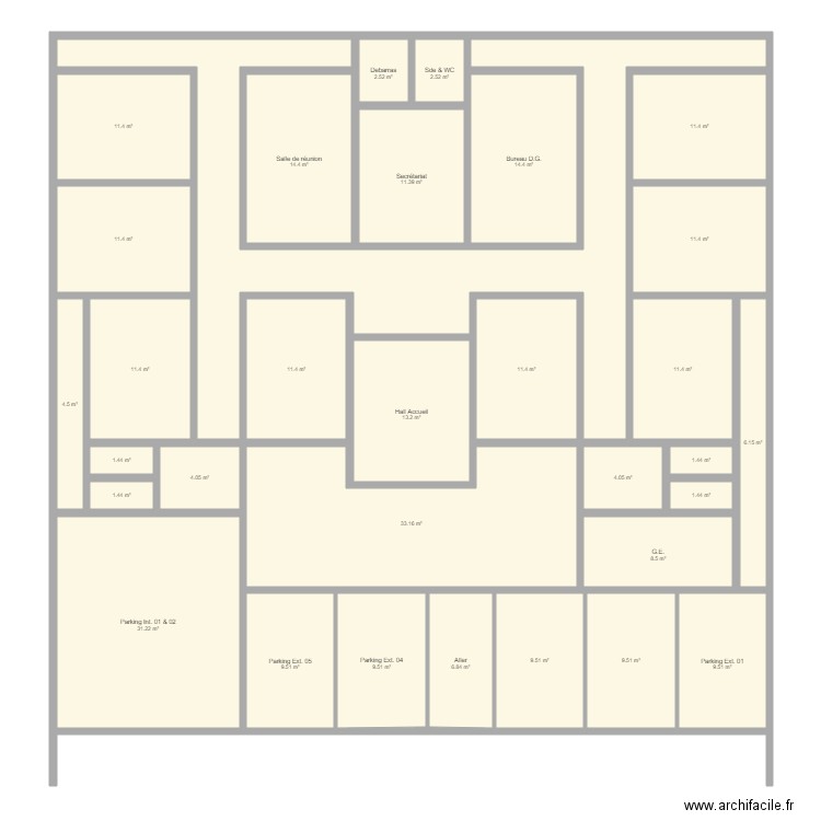 Wissam Office Extra Small V1. Plan de 0 pièce et 0 m2