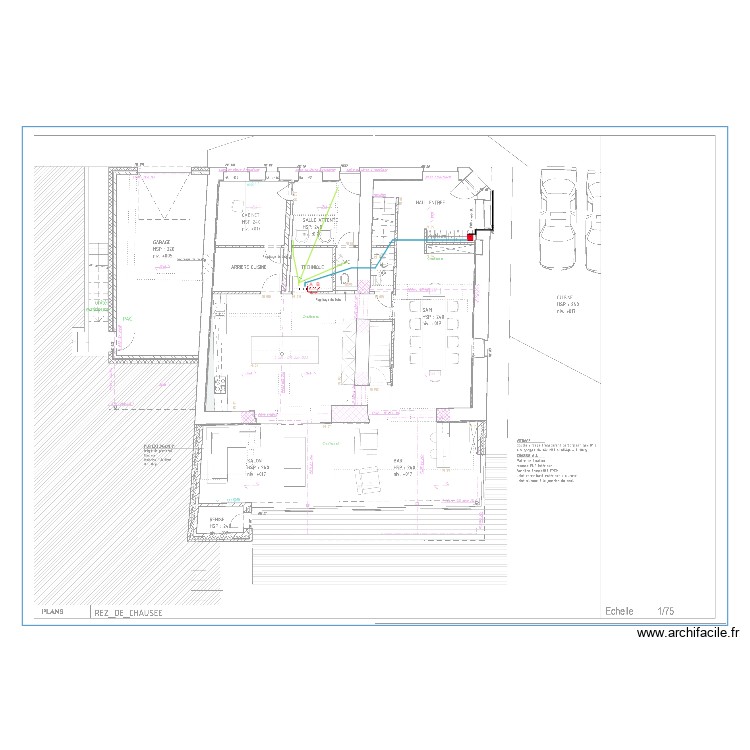 Sch&eacute;ma position temporaire. Plan de 0 pièce et 0 m2