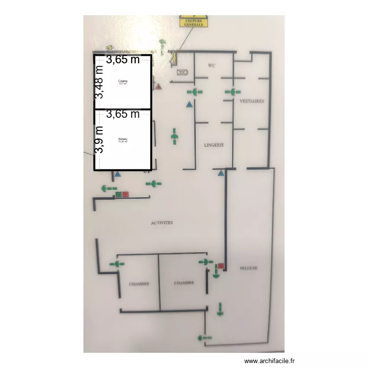 plan LPCR. Plan de 2 et 27 m² plan LPCR. Plan de 2 et 27 m²