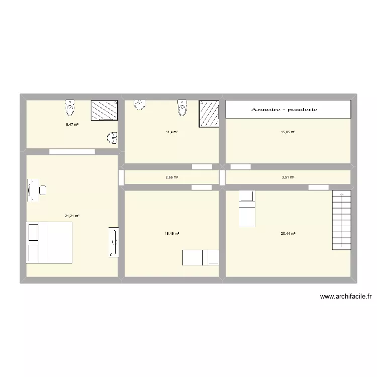 PASTEUR ETAGE. Plan de 8 et 98 m² PASTEUR ETAGE. Plan de 8 et 98 m²