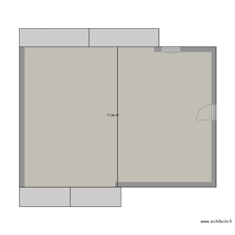PLAN DINARD. Plan de 1 pièce et 77 m2