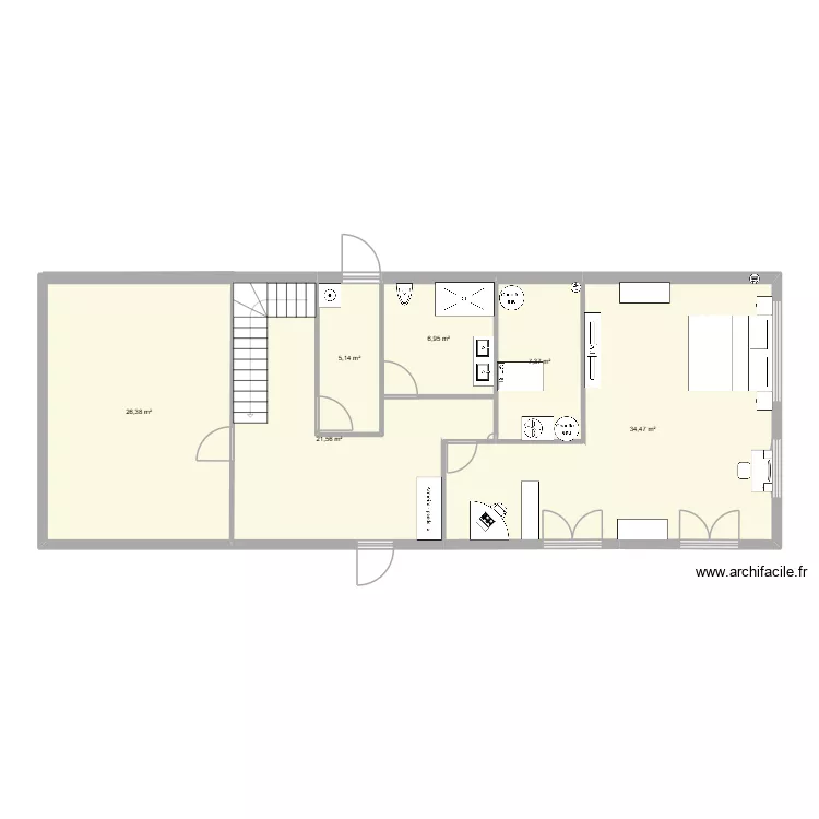 Plan idée 2 sous sol kerhervy. Plan de 6 et 102 m² Plan idée 2 sous sol kerhervy. Plan de 6 et 102 m²