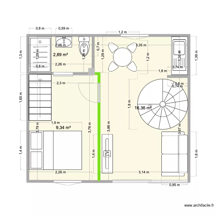 MARECHAL JOFFRE BASE. romain. Plan de 
