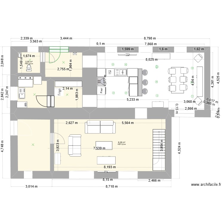 Claude Scohier ( particulier ) Dernière version 2. Plan de 3 pièces et 38 m2