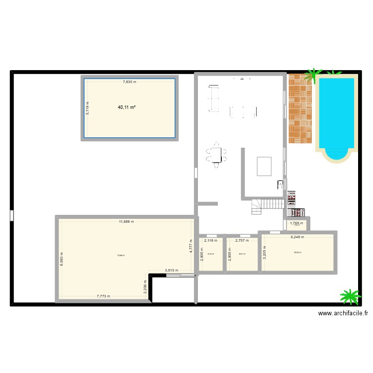 Plan_ango. Plan de 6 pièces et 149 m2