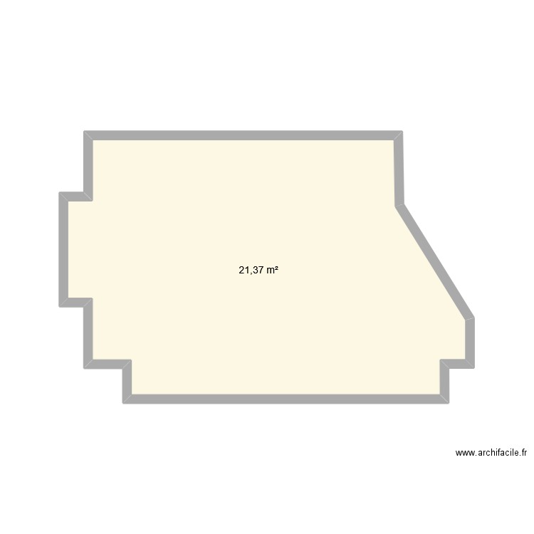 Florence Audition. Plan de 1 pièce et 21 m2