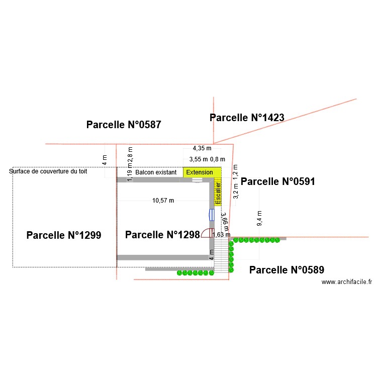 Plan de masse. Plan de 0 pièce et 0 m2