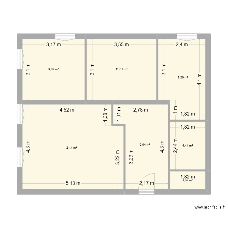 CARL. Plan de 8 pièces et 106 m2