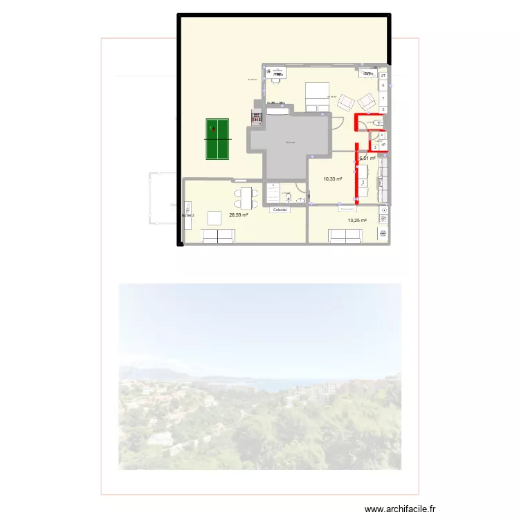 Fabron phase 1. Plan de 10  et 194 m²