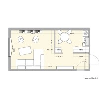 Hugo  plan avec coin repas