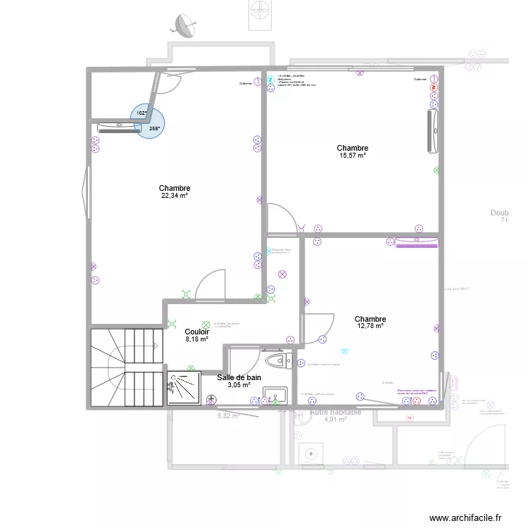 Plan maison - plan vide. Plan de 14 Pièces et 190 m² Plan maison - plan vide. Plan de 14 Pièces et 190 m²