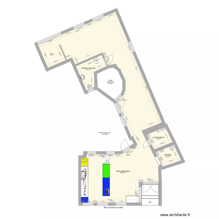 Le Kroque St Nic D&eacute;part Cuisine. Plan de 