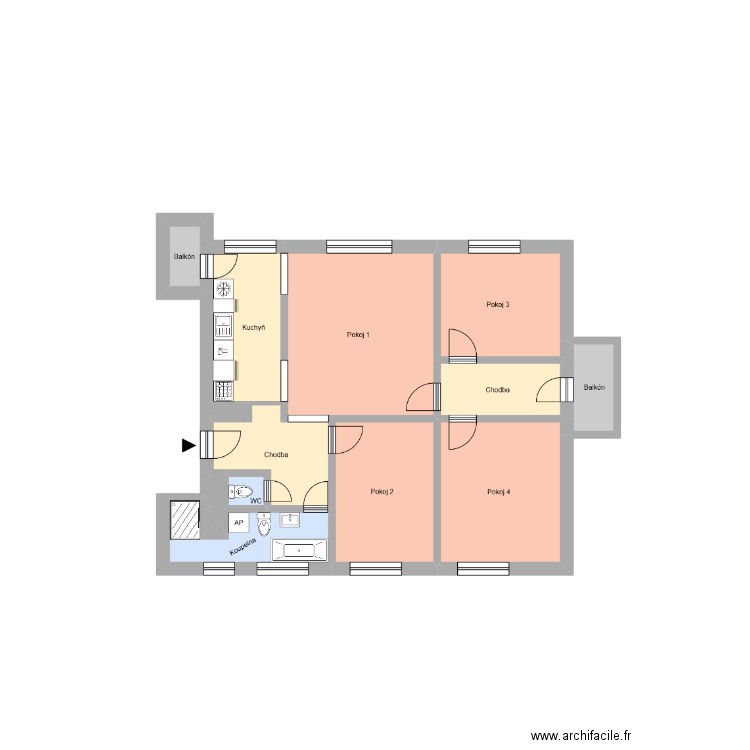 Gregorova 487 byt 12. Plan de 0 pièce et 0 m2