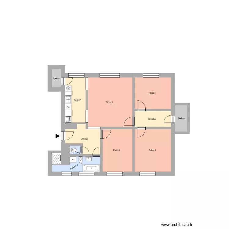 Gregorova 487 byt 12. Plan de 