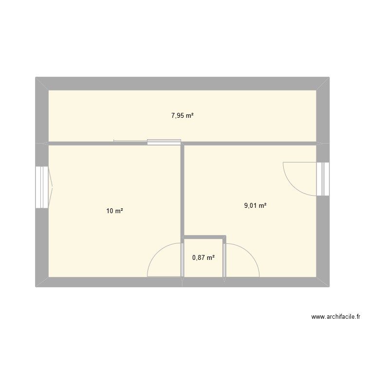 extension. Plan de 0 pièce et 0 m2