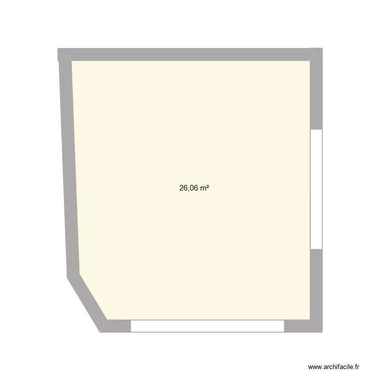 Garagem Aguiar de beira. Plan de 1  et 26 m²