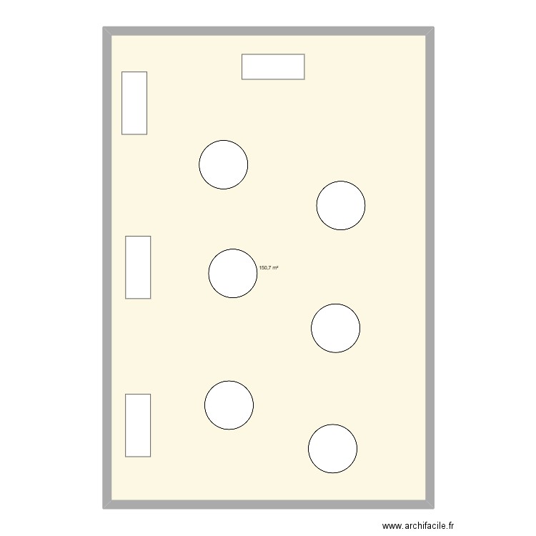 Plan de table mariage. Plan de 1 pièce et 151 m2