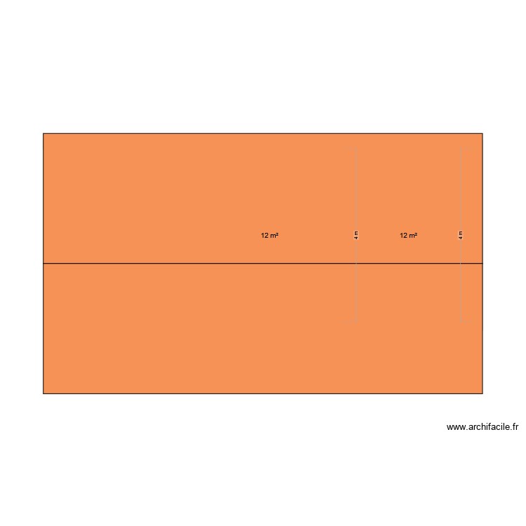 box chevaux Plan 2 pièces 24 m2 dessiné par garett29 — free download