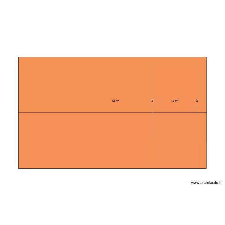 box chevaux. Plan de 