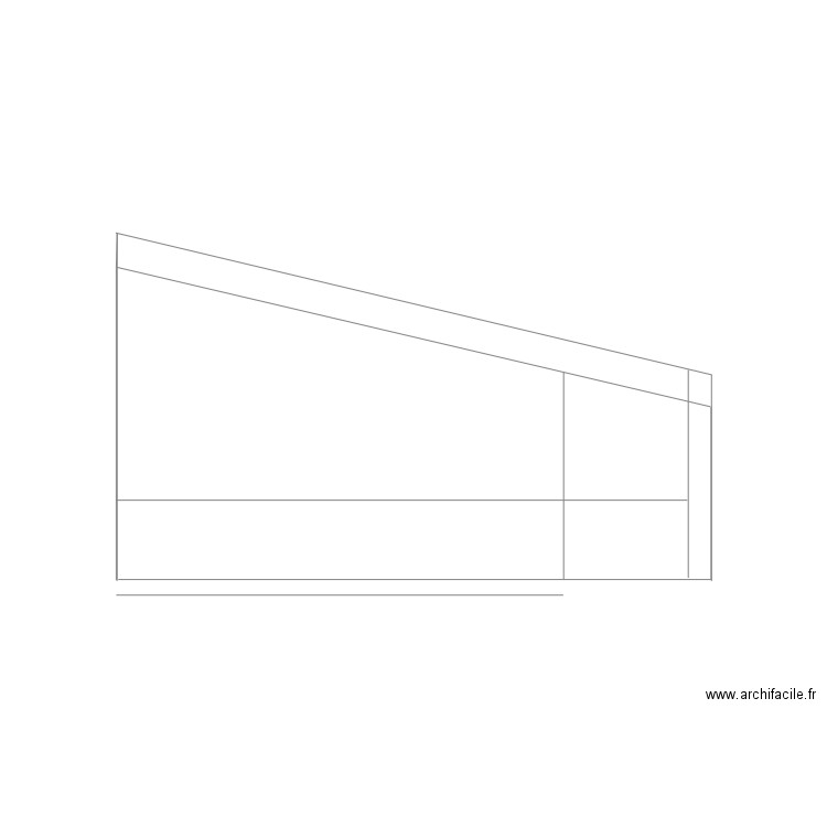 combles coupe. Plan de 0 pièce et 0 m2
