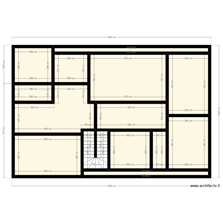 Plan de 15mx10m Client 26 95 03 31. Plan de 14 pièces et 124 m2