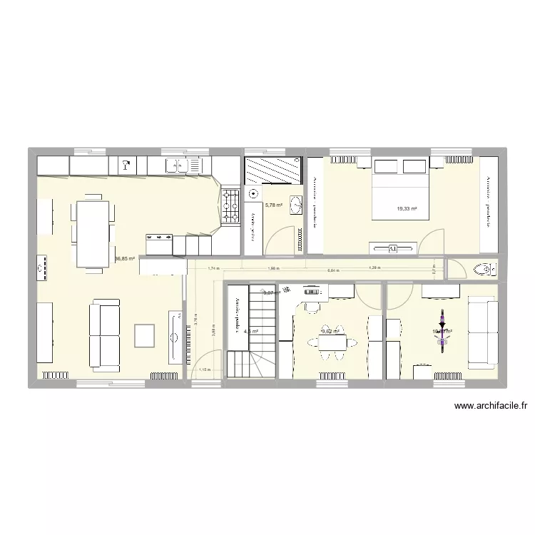 RDC coullons. Plan de 