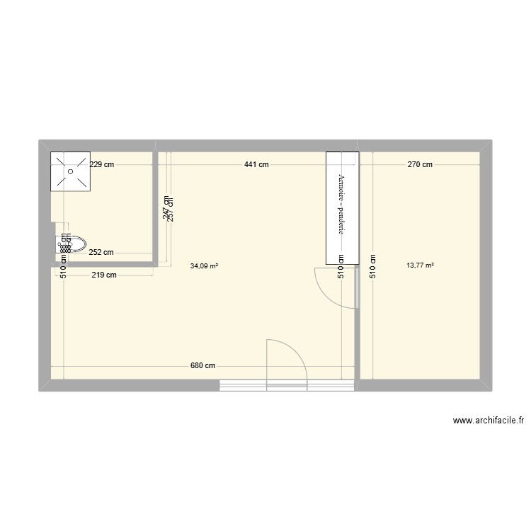 Cellier. Plan de 0 pièce et 0 m2