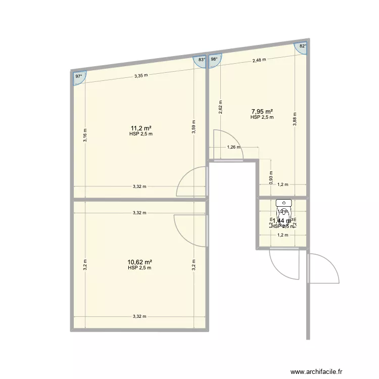 ALBAN. Plan de 4 et 31 m² ALBAN. Plan de 4 et 31 m²