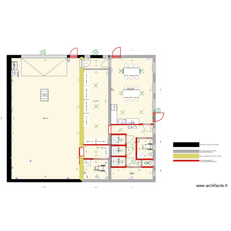 Marché CTM lot plâtrerie. Plan de 0 pièce et 0 m2 Marché CTM lot plâtrerie. Plan de 0 pièce et 0 m2