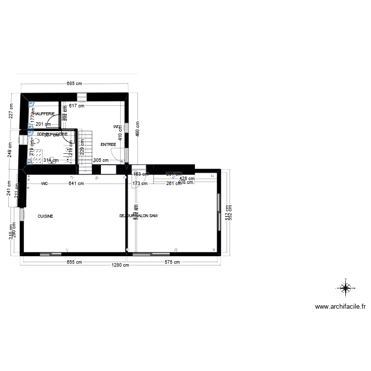 BERGERIE PLAN RDC ELEC. Plan de 