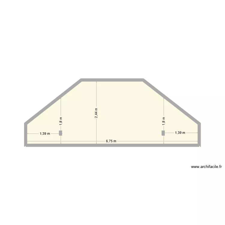 coupe comble. Plan de 1 et 13 m² coupe comble. Plan de 1 et 13 m²