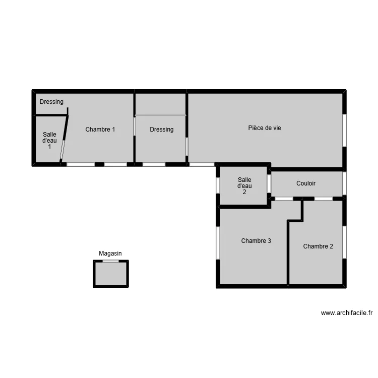 Mosny edf. Plan de 10  et 32 m²